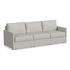 Bowery Hill Modern Beige 3 Seat Sofa with Performance Fabric