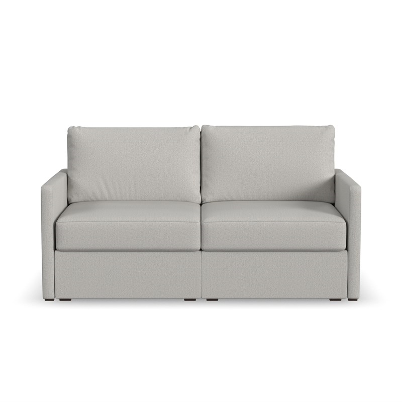 Bowery Hill Modern Beige Loveseat with with Performance Fabric