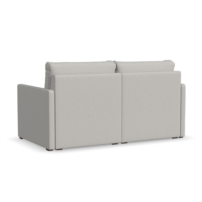 Bowery Hill Modern Beige Loveseat with with Performance Fabric