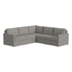 Bowery Hill Modern Gray 5 Seat Sectional with Performance Fabric
