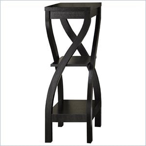 Bowery Hill Accent Table Side End Plant Stand Square Bedroom Laminate Brown