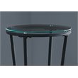 Bowery Hill Accent Table Side End Plant Stand Round Living Room Metal Black