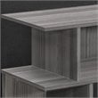 Bowery Hill Accent Table Side End Nightstand Lamp Living Room Laminate Gray