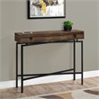 Bowery Hill Accent Table Console Entryway Narrow Sofa Bedroom Metal Brown