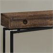 Bowery Hill Accent Table Console Entryway Narrow Sofa Bedroom Metal Brown