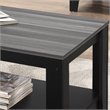 Bowery Hill Table Set 3pcs Set Coffee End Side Accent Living Room Laminate Black