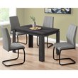 Bowery Hill Dining Table Rectangular Small Kitchen Dining Room Laminate Black