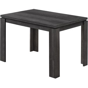 Bowery Hill Dining Table Rectangular Small Kitchen Dining Room Laminate Black