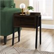 Bowery Hill Accent Table Side End Nightstand Lamp Living Room Metal Brown