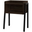 Bowery Hill Accent Table Side End Nightstand Lamp Living Room Metal Brown