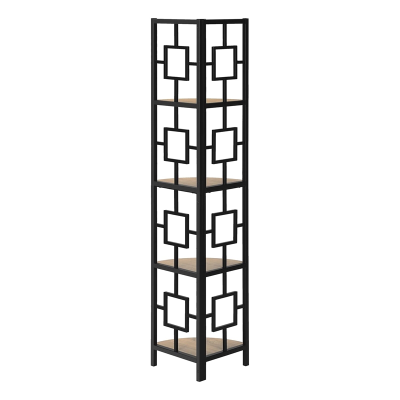 Bowery Hill Bookshelf Etagere Corner 4 Tier 62