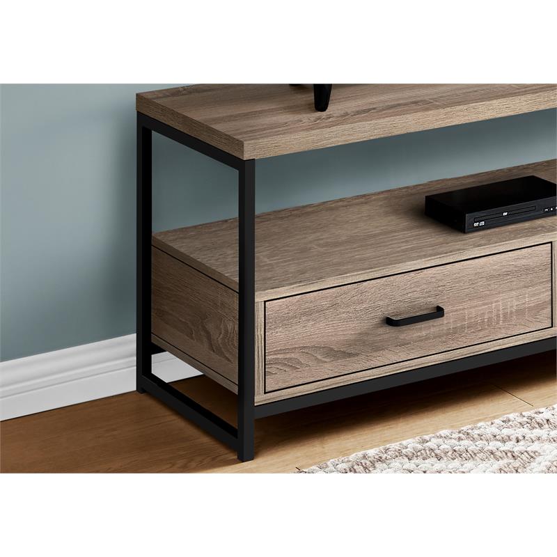 Bowery Hill Tv Stand 48 Inch Console Living Room Bedroom Laminate Brown