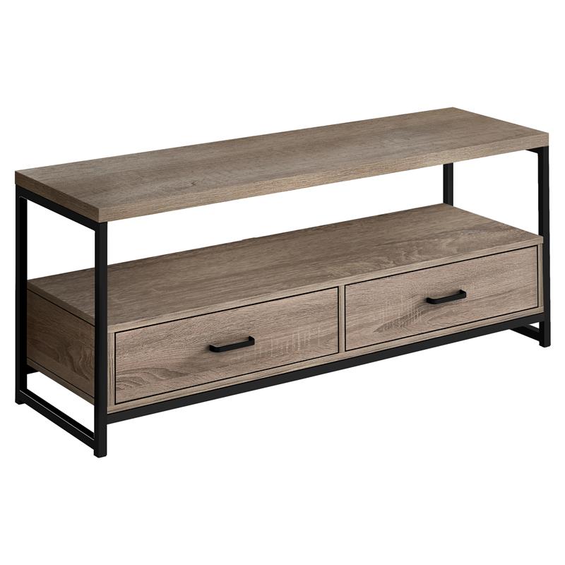 Bowery Hill Tv Stand 48 Inch Console Living Room Bedroom Laminate Brown
