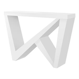 Bowery Hill Accent Table Console Entryway Narrow Sofa Bedroom Laminate White