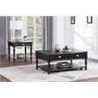 Bowery Hill Modern / Contemporary Wood 1 Drawer End Table in Black