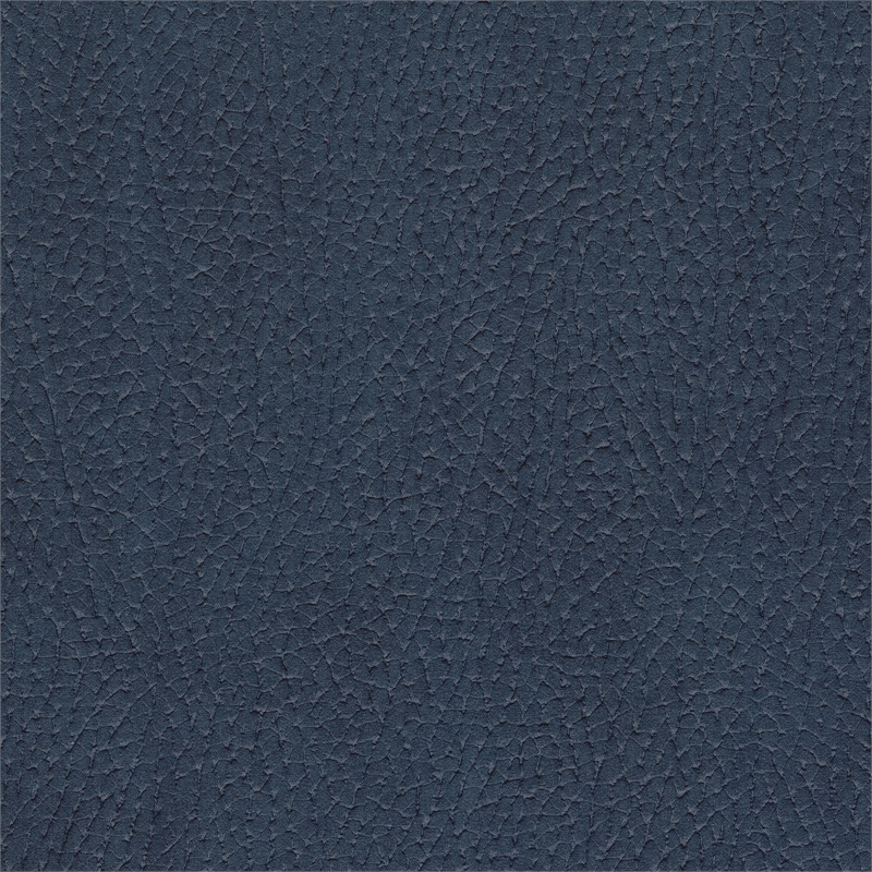 Bowery Hill Microfiber Accent Chair with Pull Out Ottoman in Blue