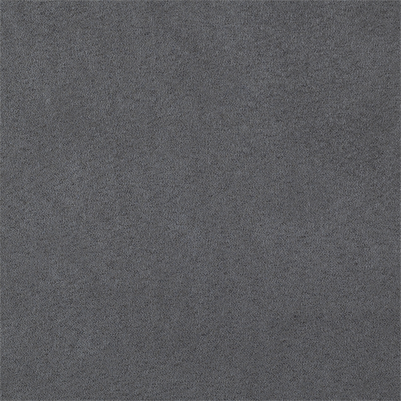 Bowery Hill Modern Microfiber Sectional Sofa in Dark Gray Finish