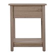 Bowery Hill Engineered Wood Contemporary 1 Drawer Nightstand in Sandle Wood