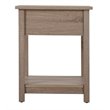 Bowery Hill Engineered Wood Contemporary 1 Drawer Nightstand in Sandle Wood