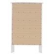 Bowery Hill Engineered Wood Transitional 5 Drawer Chest in White