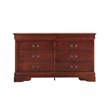 Bowery Hill Engineered Wood Traditional 6 Drawer Dresser in Cherry