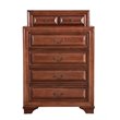Bowery Hill Engineered Wood Transitional 7 Drawer Chest in Oak