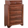 Bowery Hill Engineered Wood Transitional 7 Drawer Chest in Oak