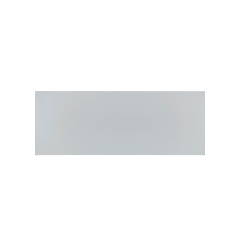 Bowery Hill Modern Wood Side Storage Desk with 4 Drawers Silver Hardware in Gray