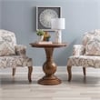 Bowery Hill End Table Coffee Accent Table Round in Wood - Natural