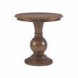 Bowery Hill End Table Coffee Accent Table Round in Wood - Natural