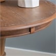 Bowery Hill End Table Coffee Accent Table Round in Wood - Natural
