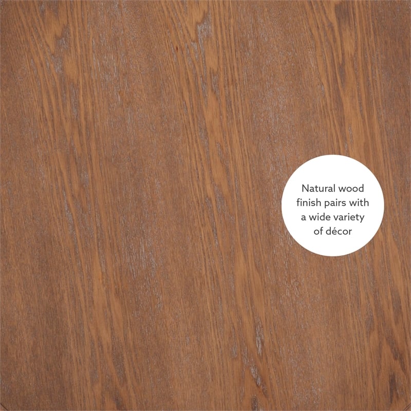 Bowery Hill End Table Coffee Accent Table Round in Wood - Natural