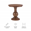 Bowery Hill End Table Coffee Accent Table Round in Wood - Natural
