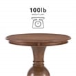 Bowery Hill End Table Coffee Accent Table Round in Wood - Natural