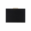 Bowery Hill Modern / Contemporary Two Drawer Wood Nightstand in Black