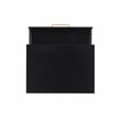 Bowery Hill Modern / Contemporary Two Drawer Wood Nightstand in Black