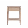 Bowery Hill Wood Natural Accent Table Rectangular Coastal Style 24