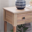 Bowery Hill Wood Natural Accent Table Rectangular Coastal Style 24