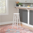 Bowery Hill Modern / Contemporary Wood Round Bar Stool in White