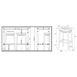 Bowery Hill Modern / Contemporary Wood Three Piece Bar Dining Set in Blue