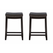 Bowery Hill Modern / Contemporary Wood Set of Two Counter Stools in Black