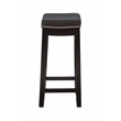 Bowery Hill Modern / Contemporary Wood Set of Two Counter Stools in Black