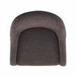Bowery Hill Modern Metal Granite Swivel Accent Chair in Gray