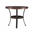 Bowery Hill Modern Wood and Metal Counter Height Table in Brown