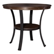 Bowery Hill Modern Wood and Metal Counter Height Table in Brown