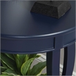 Bowery Hill Modern / Contemporary Wood Accent Side Table in Navy Blue