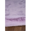 Bowery Hill Modern Faux Rabbit Polyester 8'x10' Area Rug in Purple
