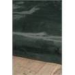 Bowery Hill Modern Faux Rabbit 8' x 10' Area Rug in Dark Green
