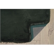 Bowery Hill Modern Faux Rabbit 8' x 10' Area Rug in Dark Green