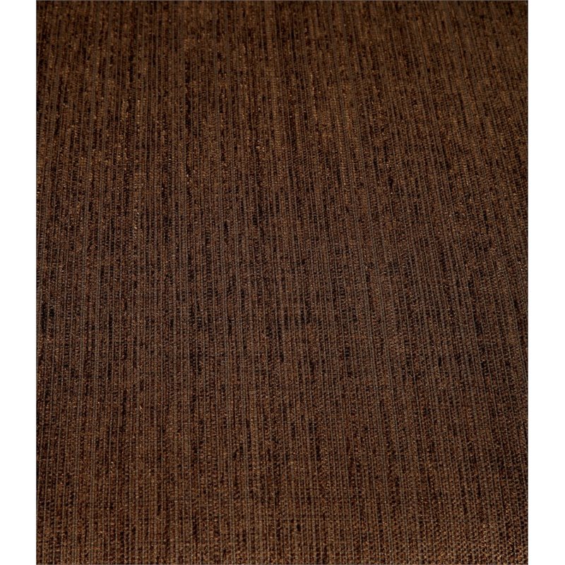 Bowery Hill Contemporary Fabric Upholstered Accent Chair in Brown